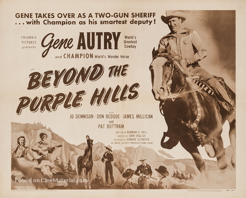 Beyond the Purple Hills - Re-release movie poster