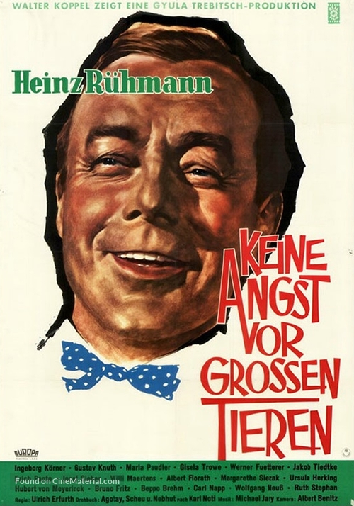 Keine Angst vor gro&szlig;en Tieren - German Movie Poster