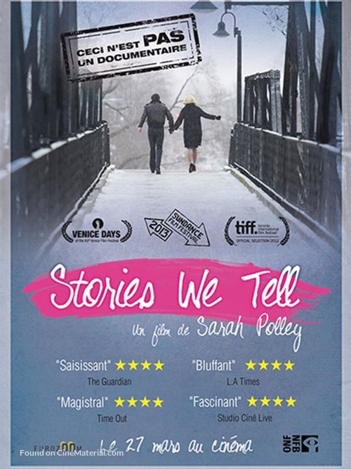 Stories We Tell - French Movie Poster