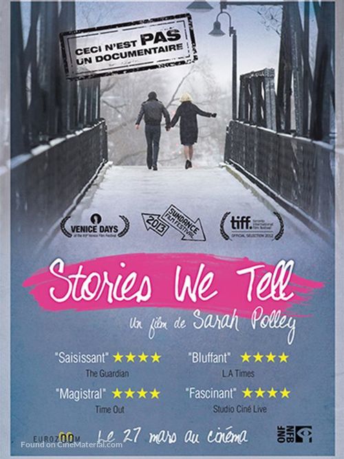 Stories We Tell - French Movie Poster