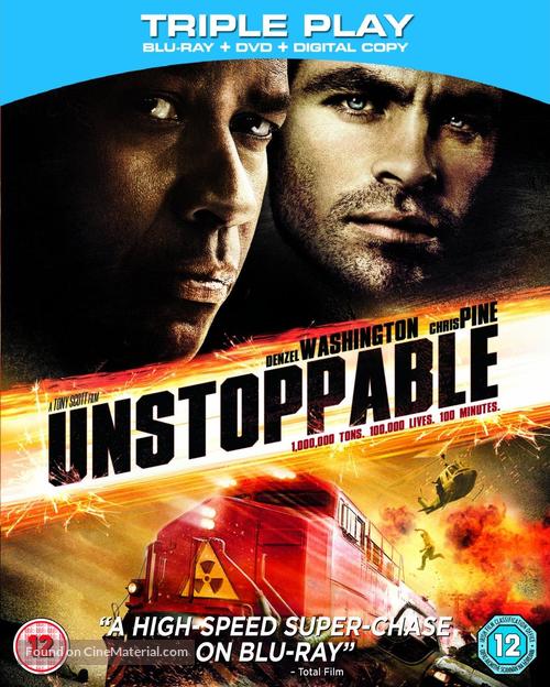 Unstoppable - British Blu-Ray movie cover