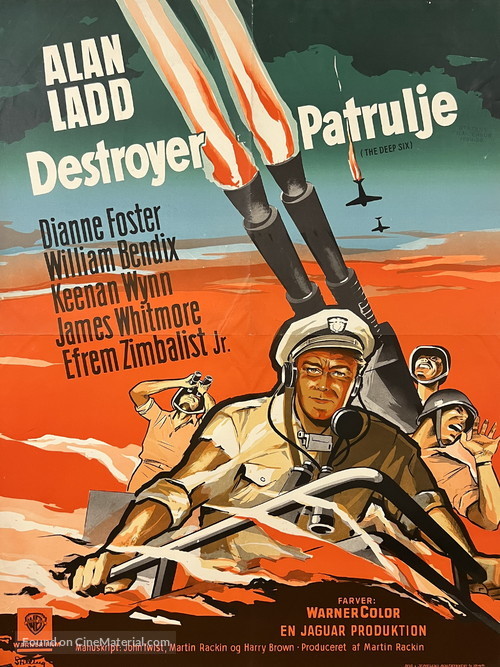 The Deep Six - Danish Movie Poster