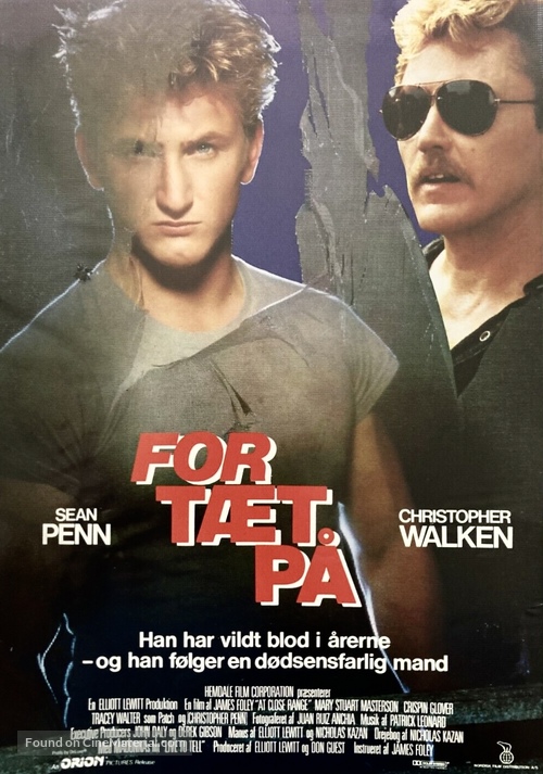 At Close Range - Danish Movie Poster