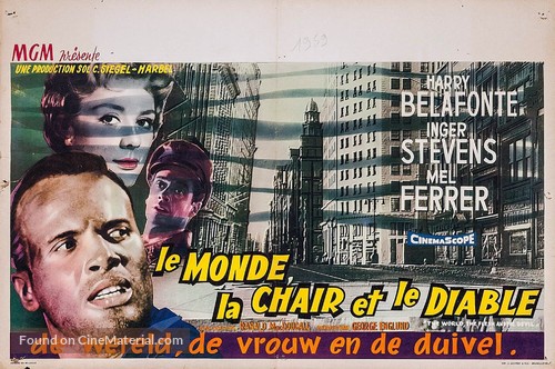 The World, the Flesh and the Devil - Belgian Movie Poster