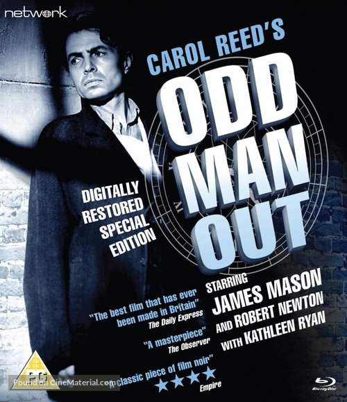 Odd Man Out - British Blu-Ray movie cover