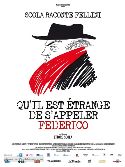 Che strano chiamarsi Federico! - French Movie Poster