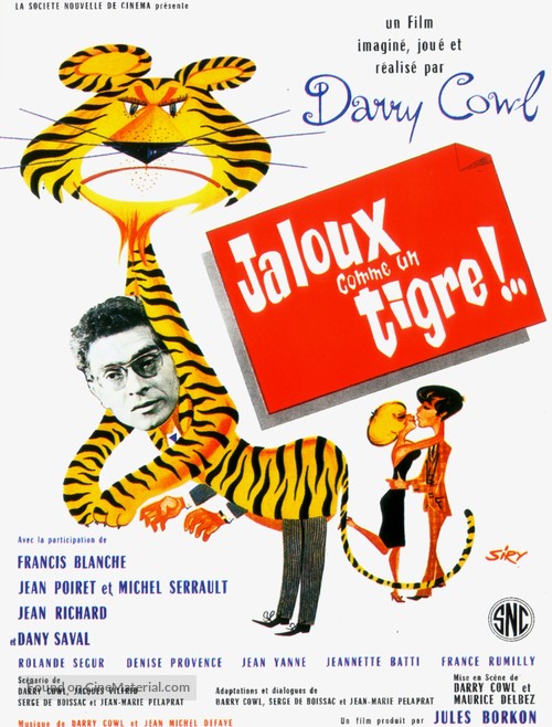 Jaloux comme un tigre - French Movie Poster