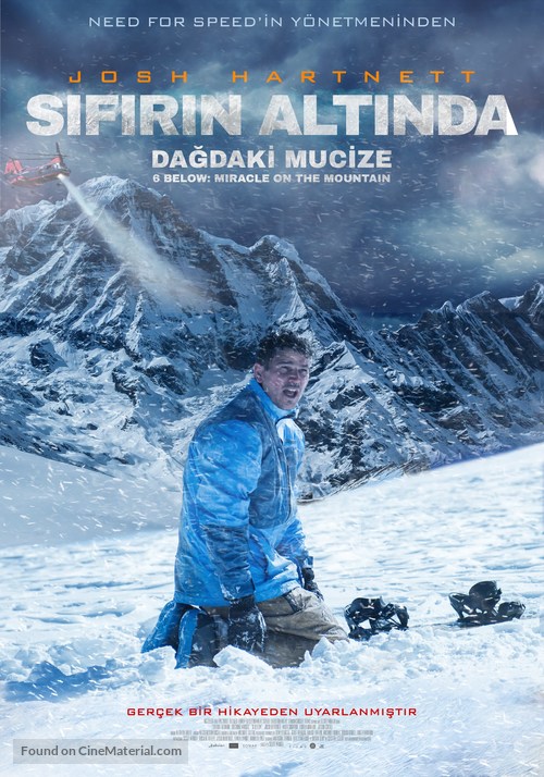 6 Below: Miracle on the Mountain - Turkish Movie Poster