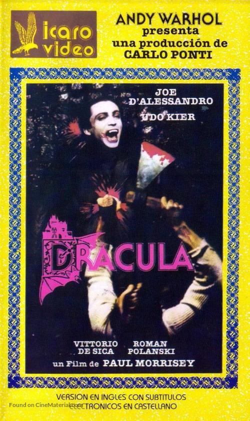 Blood for Dracula - Argentinian VHS movie cover