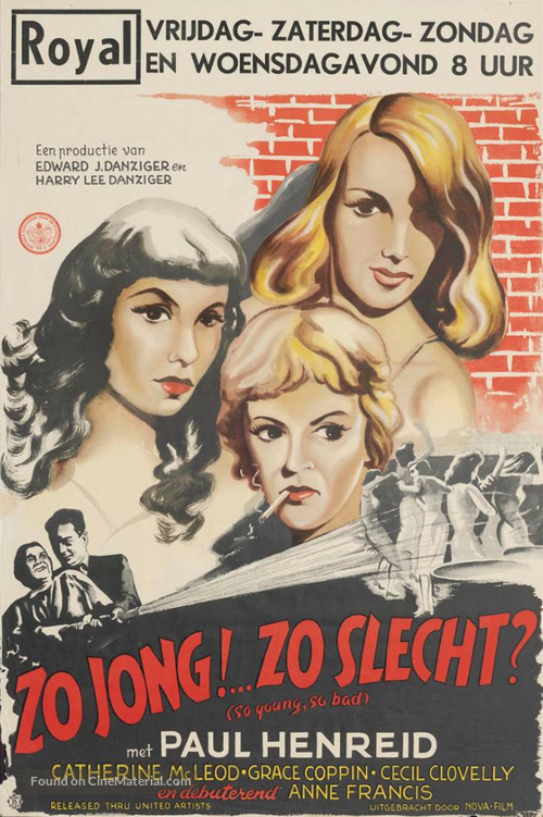 So Young So Bad - Dutch Movie Poster