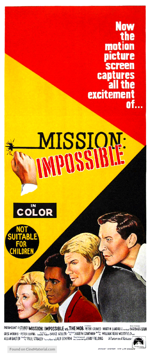 Mission Impossible Versus the Mob - Australian Movie Poster