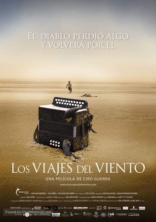 Los viajes del viento - Colombian Movie Poster