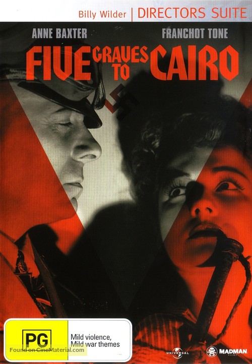 Five Graves to Cairo - Australian DVD movie cover