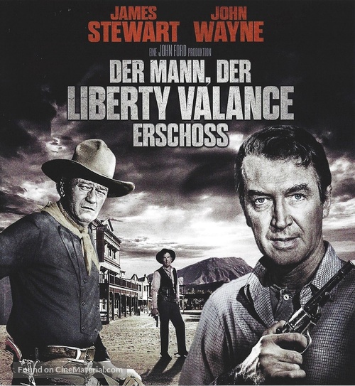 The Man Who Shot Liberty Valance - German Blu-Ray movie cover