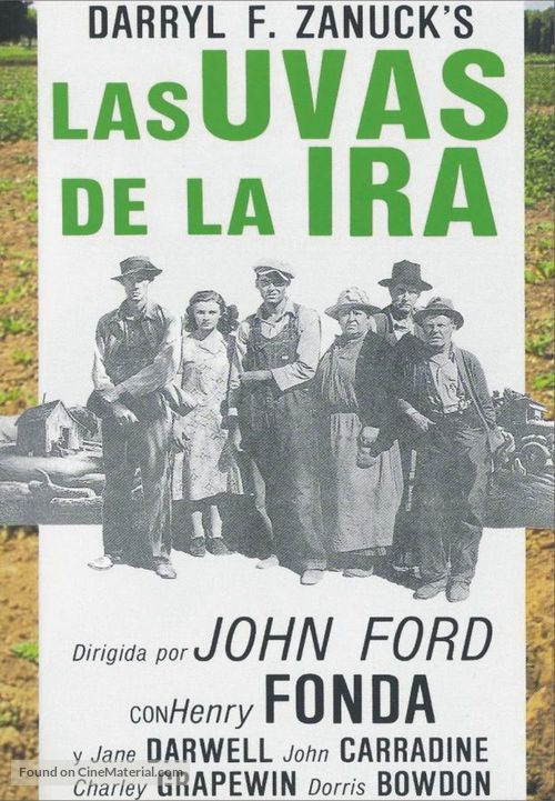 The Grapes of Wrath - Spanish DVD movie cover