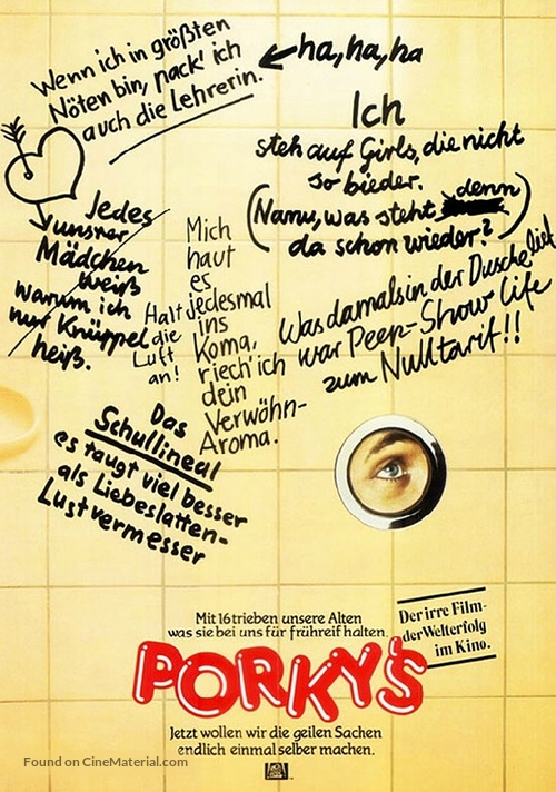 Porky&#039;s - German Movie Poster