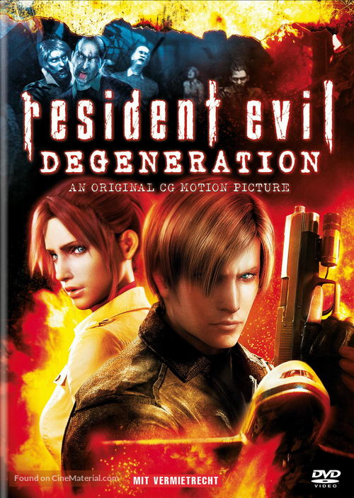 Resident Evil: Degeneration - German Movie Cover