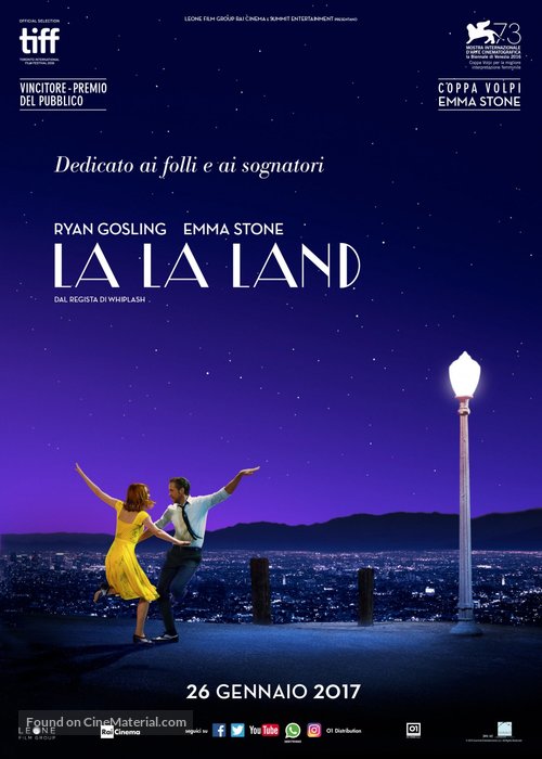 La La Land - Italian Movie Poster