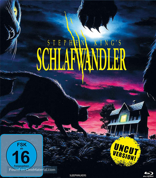 Sleepwalkers - German Blu-Ray movie cover