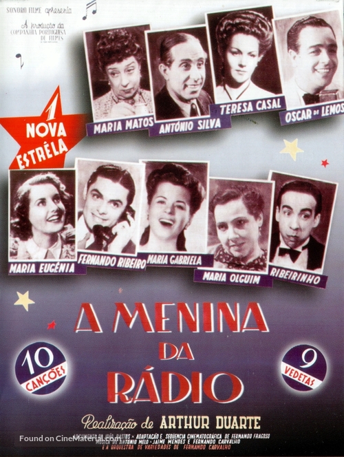 A Menina da R&aacute;dio - Portuguese DVD movie cover