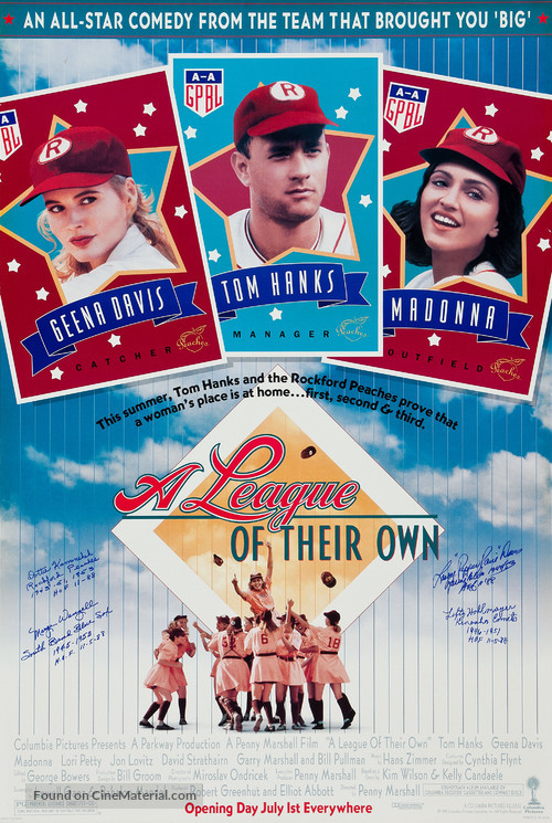 A League of Their Own - Advance movie poster