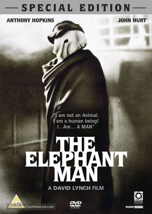 The Elephant Man - British DVD movie cover