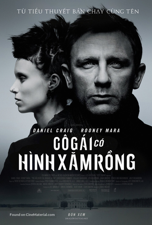 The Girl with the Dragon Tattoo - Vietnamese Movie Poster