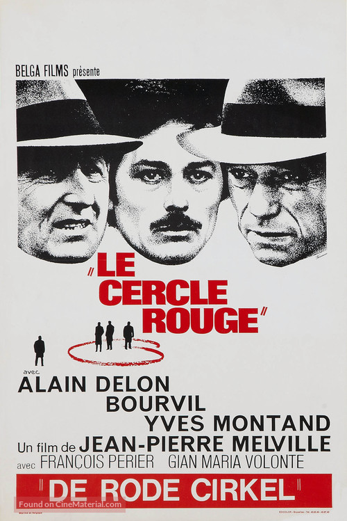 Le cercle rouge - Belgian Movie Poster