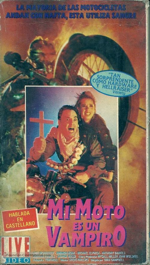 I Bought a Vampire Motorcycle - Argentinian VHS movie cover