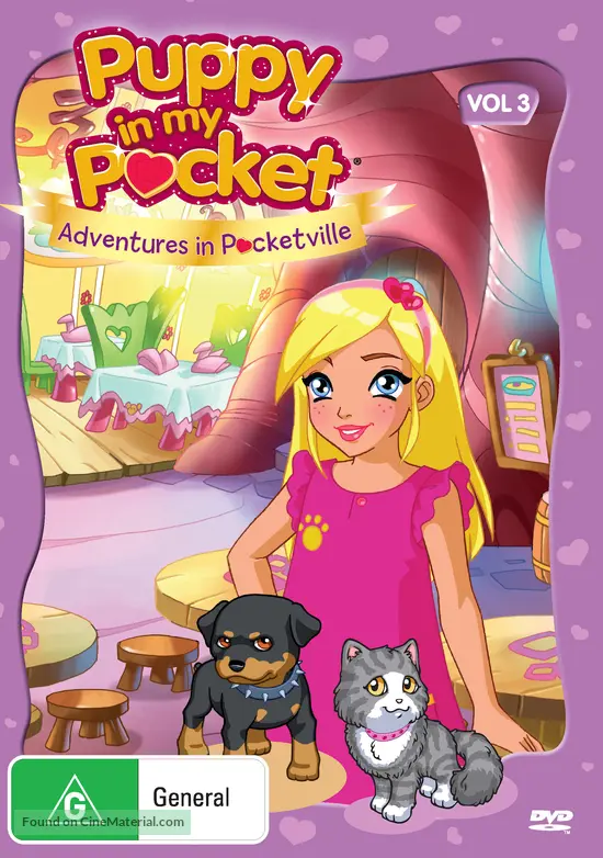 &quot;Puppy in My Pocket: Adventures in Pocketville&quot; - Australian DVD movie cover