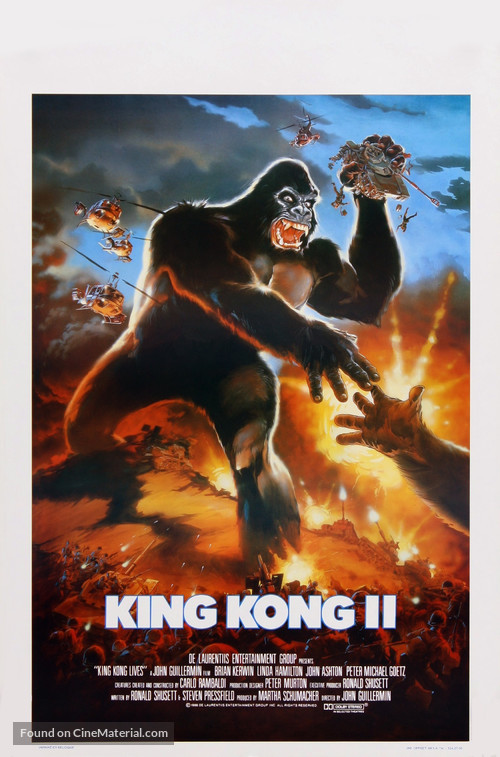 King Kong Lives - Belgian Movie Poster