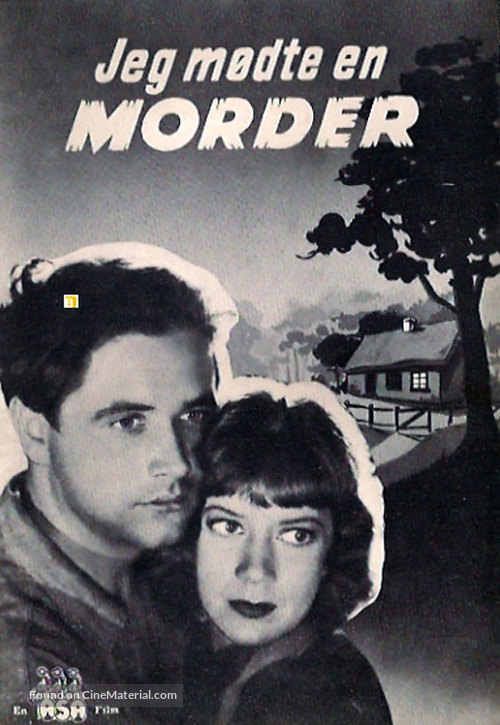 Jeg m&oslash;dte en morder - Danish Movie Poster