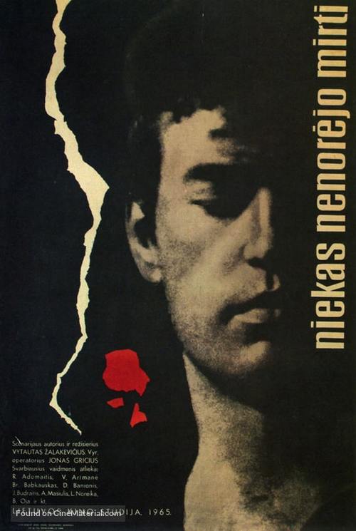 Niekas nenorejo mirti - Lithuanian Movie Poster