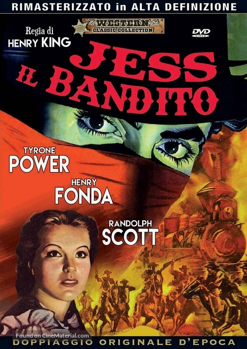 Jesse James - Italian DVD movie cover