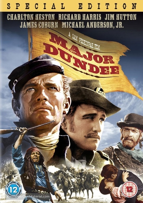 Major Dundee - British DVD movie cover