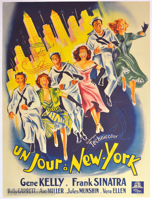 On the Town - French Movie Poster