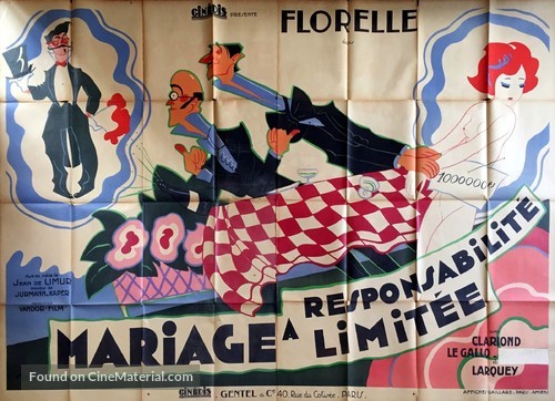 Mariage &agrave; responsabilit&eacute; limit&eacute;e - French Movie Poster