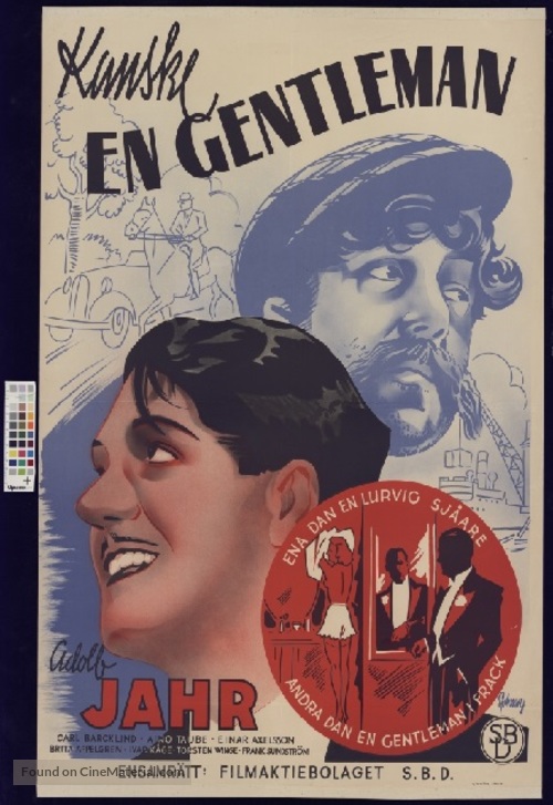 Kanske en gentleman - Norwegian Movie Poster