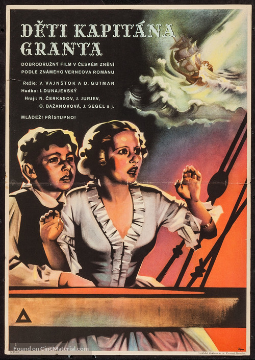 Deti kapitana Granta - Czech Movie Poster