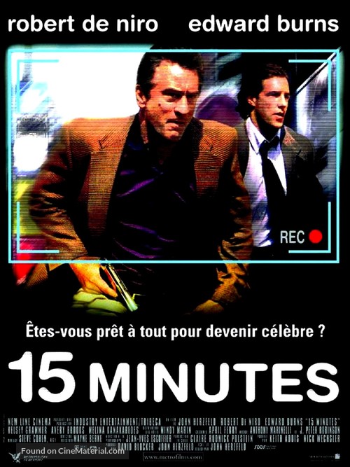 15 Minutes - French Movie Poster