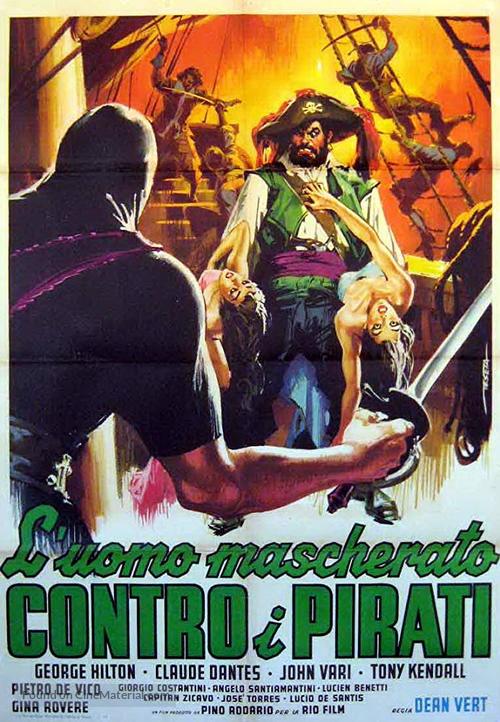 L&#039;uomo mascherato contro i pirati - Italian Movie Poster