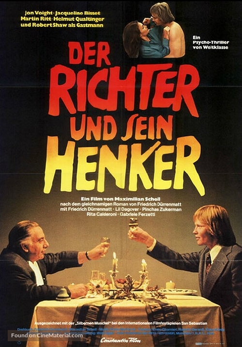 Der Richter und sein Henker - German Movie Poster