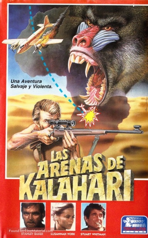 Sands of the Kalahari - Spanish VHS movie cover