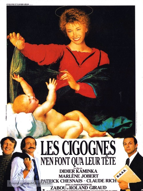 Les cigognes n&#039;en font qu&#039;&agrave; leur t&ecirc;te - French Movie Poster