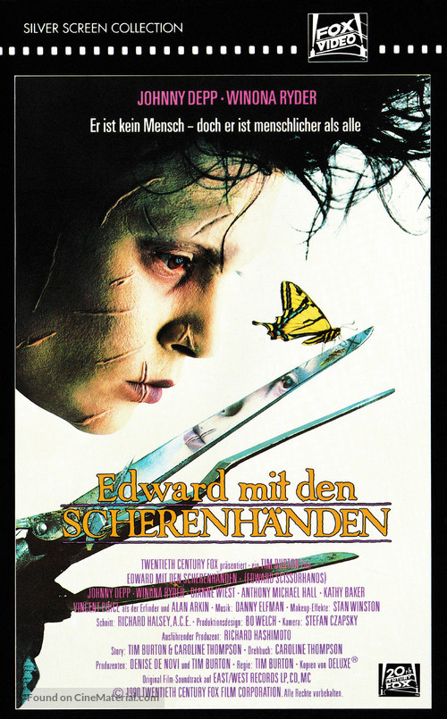 Edward Scissorhands - German Movie Cover