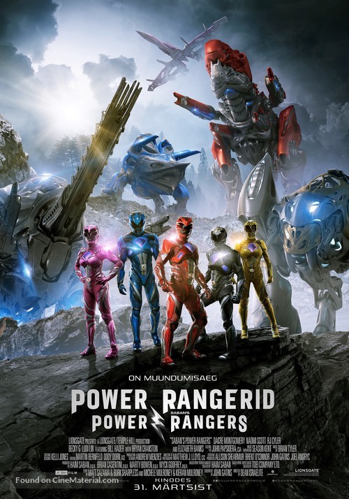 Power Rangers - Estonian Movie Poster