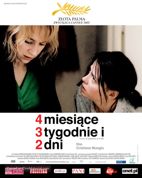 4 luni, 3 saptamini si 2 zile - Polish Movie Poster