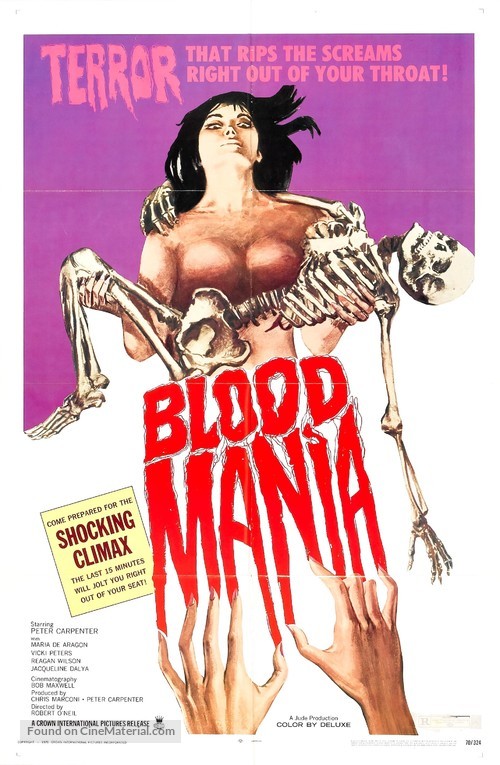 Blood Mania - Movie Poster