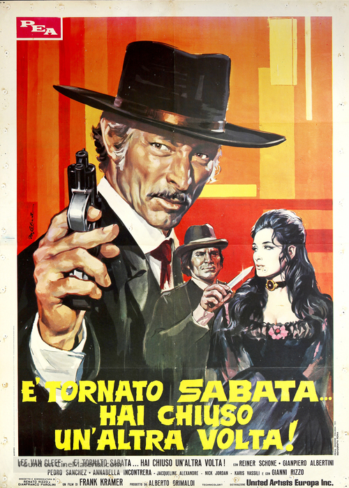 &Egrave; tornato Sabata... hai chiuso un&#039;altra volta - Italian Movie Poster