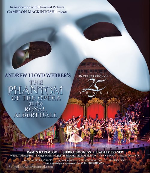 The Phantom of the Opera at the Royal Albert Hall - Blu-Ray movie cover